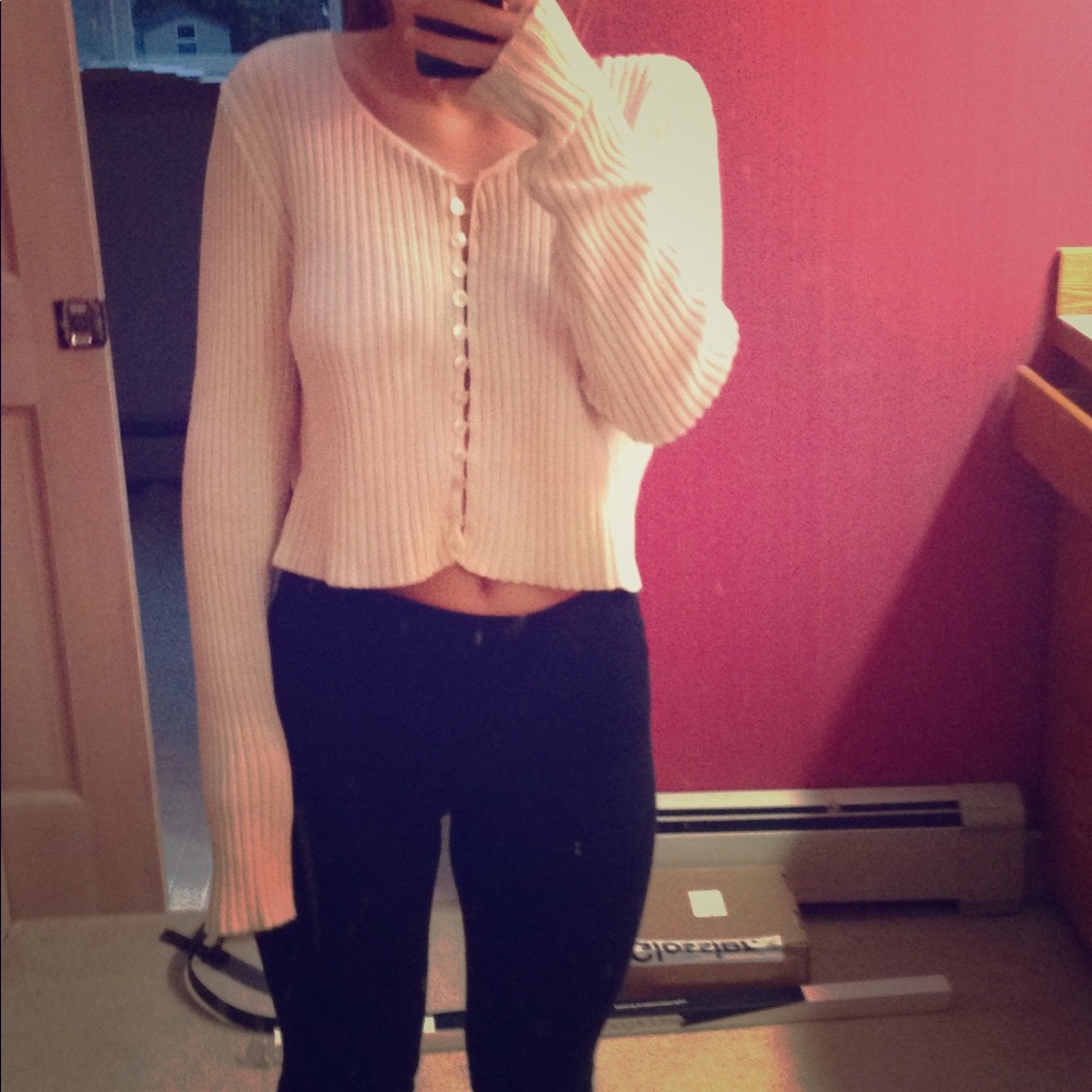 Vintage crop top sweater